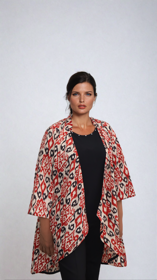 513-111 Crimson Mirage Kimono - Whitelotus "Su"