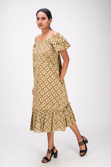 433-147 White Lotus "MIST" women's Maxi Dress