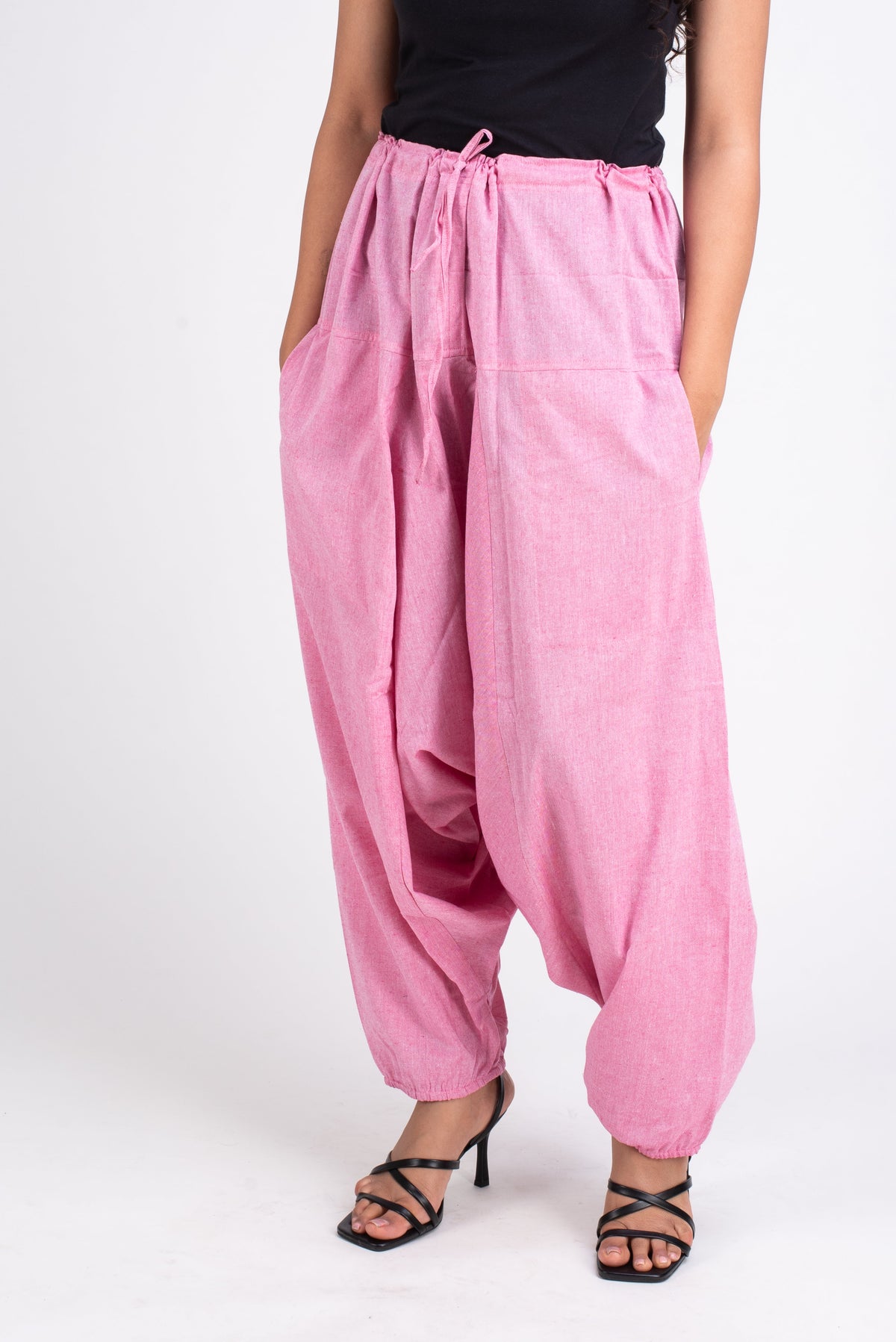 582-Pink Whitelotus Women's Pants"Yoga pants"
