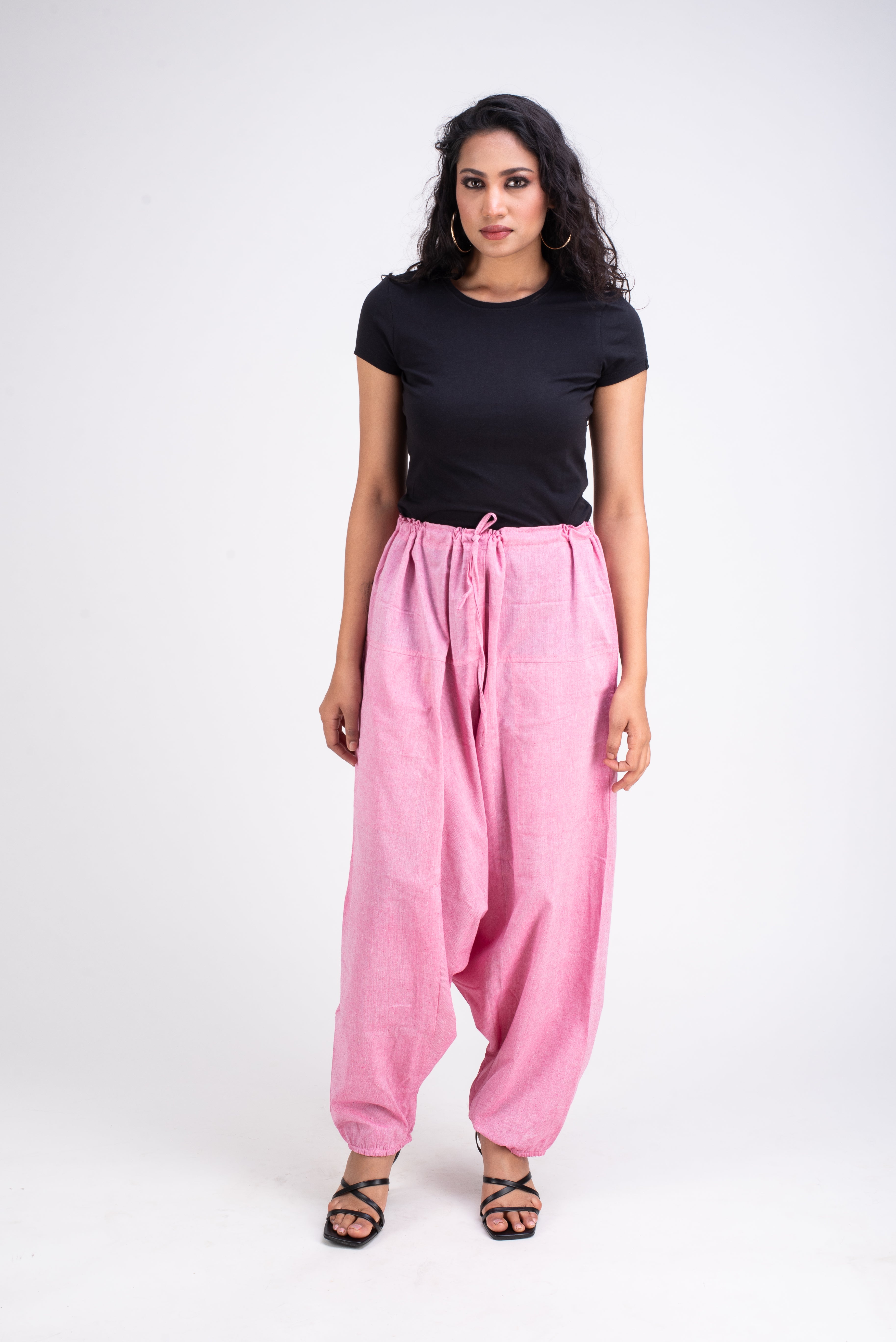 582-Pink Whitelotus Women's Pants"Yoga pants"