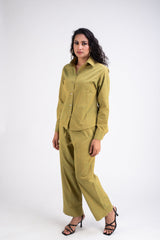 580- green Whitelotus Women's Pants"parrot co-ords"