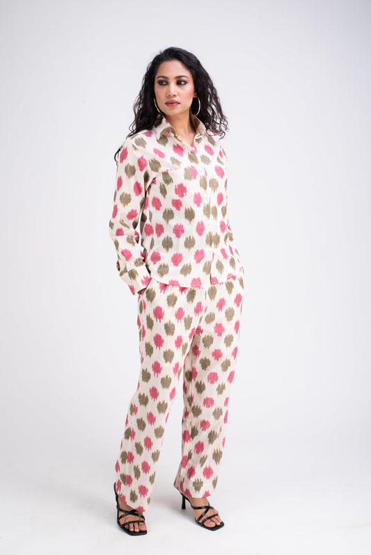 580- 321 Whitelotus Women's Pants"parrot co-ords"