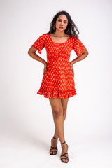 578-333 White Lotus "Dove" women's Short Dress