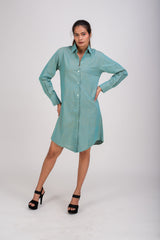 524-334 White Lotus "Brigit" Women's long shirt