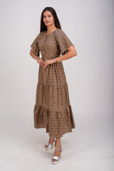 554-149 White Lotus "Joy" women's long Maxi Dress