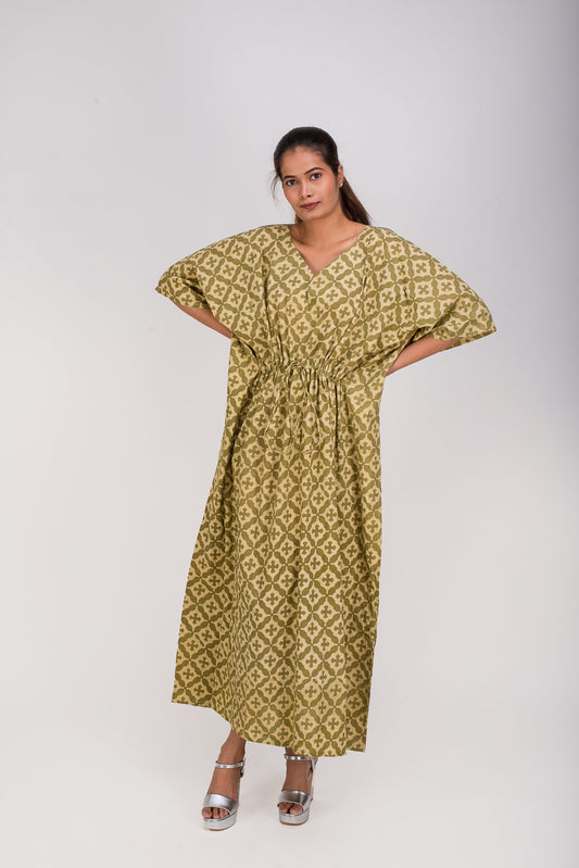 529-147 Whitelotus "Toni" Kaftan maxi Women's Dress