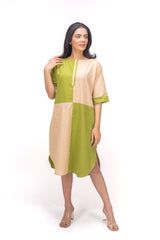 423-165 White Lotus "Shinny" Women's Dress