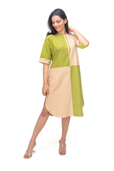 423-165 White Lotus "Shinny" Women's Dress