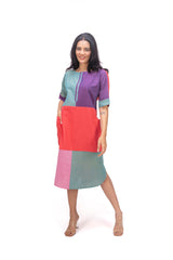 423-167 White Lotus "Shinny" Women's Dress