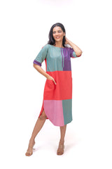 423-167 White Lotus "Shinny" Women's Dress