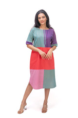 423-167 White Lotus "Shinny" Women's Dress