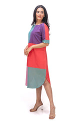 423-167 White Lotus "Shinny" Women's Dress