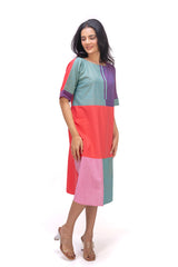 423-167 White Lotus "Shinny" Women's Dress