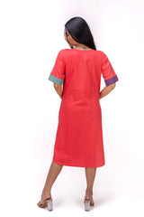 423-167 White Lotus "Shinny" Women's Dress