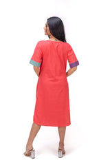 423-167 White Lotus "Shinny" Women's Dress