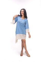 417-163 White Lotus "Shinny" Women's Dress