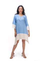 417-163 White Lotus "Shinny" Women's Dress