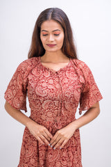 554-126 White Lotus "Joy" Women's long Maxi Dress