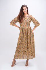 531-103 White Lotus "Tina" Women's long Dress