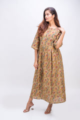 531-103 White Lotus "Tina" Women's long Dress