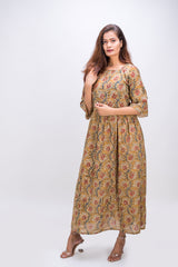 531-103 White Lotus "Tina" Women's long Dress