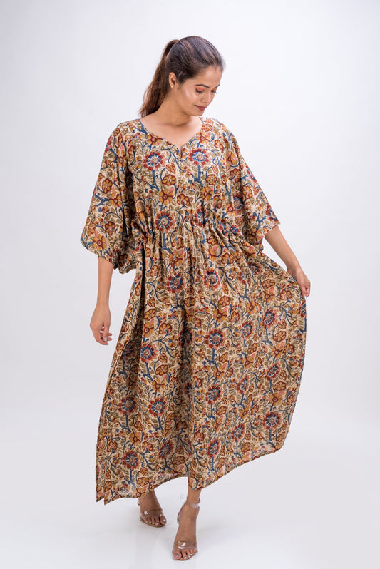 529-118 Whitelotus "Toni" kaftan maxi Women's Dress