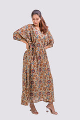 529-118 Whitelotus "Toni" kaftan maxi Women's Dress