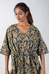 522-120 Whitelotus "Mony" kaftan midi Women's Dress