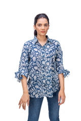 420-116 "Allan" Women's Bow tie Sleeve Shirt