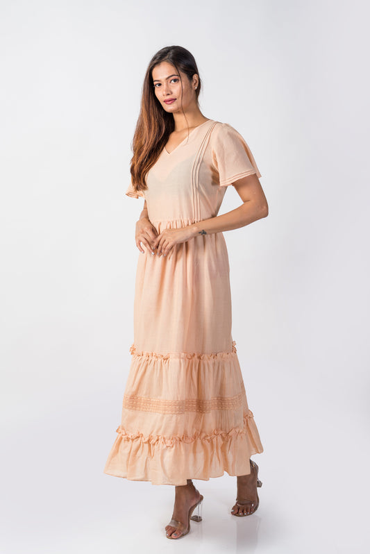 553-401 White Lotus "Lolita" Women's Maxi Dress