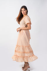 553-401 White Lotus "Lolita" Women's Maxi Dress