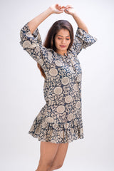 519-119 Whitelotus "Creek" Women's Short Dress