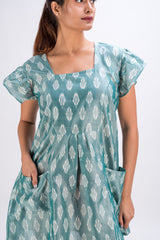 504-306 White Lotus Diana" Women's Short Dress