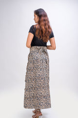KK3016 Wrap Skirt - Blue Vine