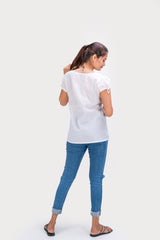 518-122 Whitelotus "Sally" Womens Pintex Top