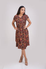 511-113 WhiteLotus "Wine" Women's wrap Dress