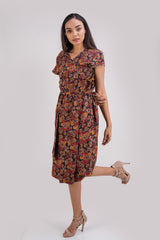 511-113 WhiteLotus "Wine" Women's wrap Dress