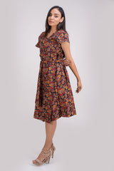 511-113 WhiteLotus "Wine" Women's wrap Dress