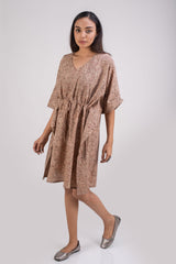 510-107 Whitelotus "Sony" kaftan knee length Women's Dress