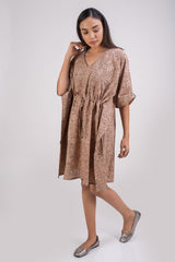 510-107 Whitelotus "Sony" kaftan knee length Women's Dress