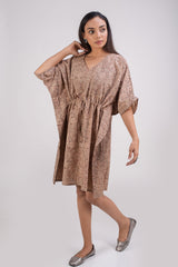 510-107 Whitelotus "Sony" kaftan knee length Women's Dress