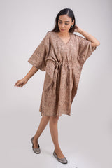 510-107 Whitelotus "Sony" kaftan knee length Women's Dress